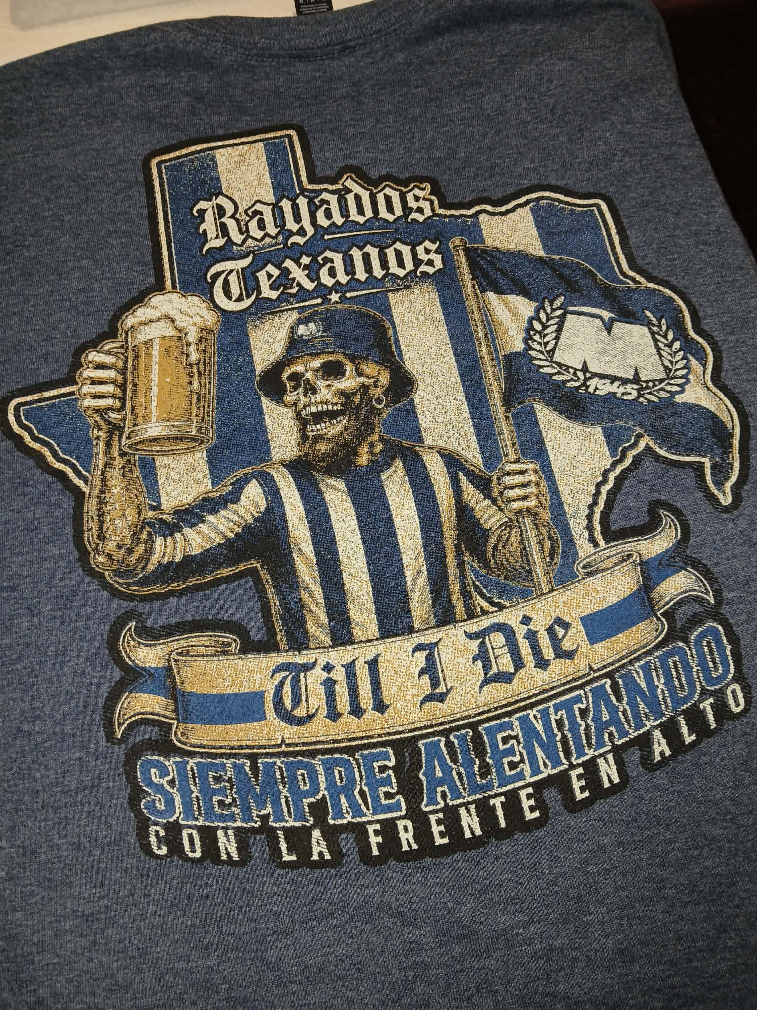 Rayados Texanos OFFICIAL FAN Shirt - HEATHER NAVY