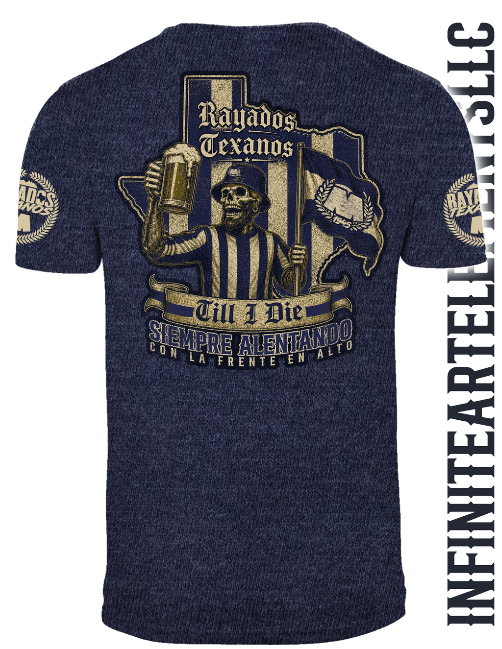 Rayados Texanos OFFICIAL FAN Shirt - HEATHER NAVY