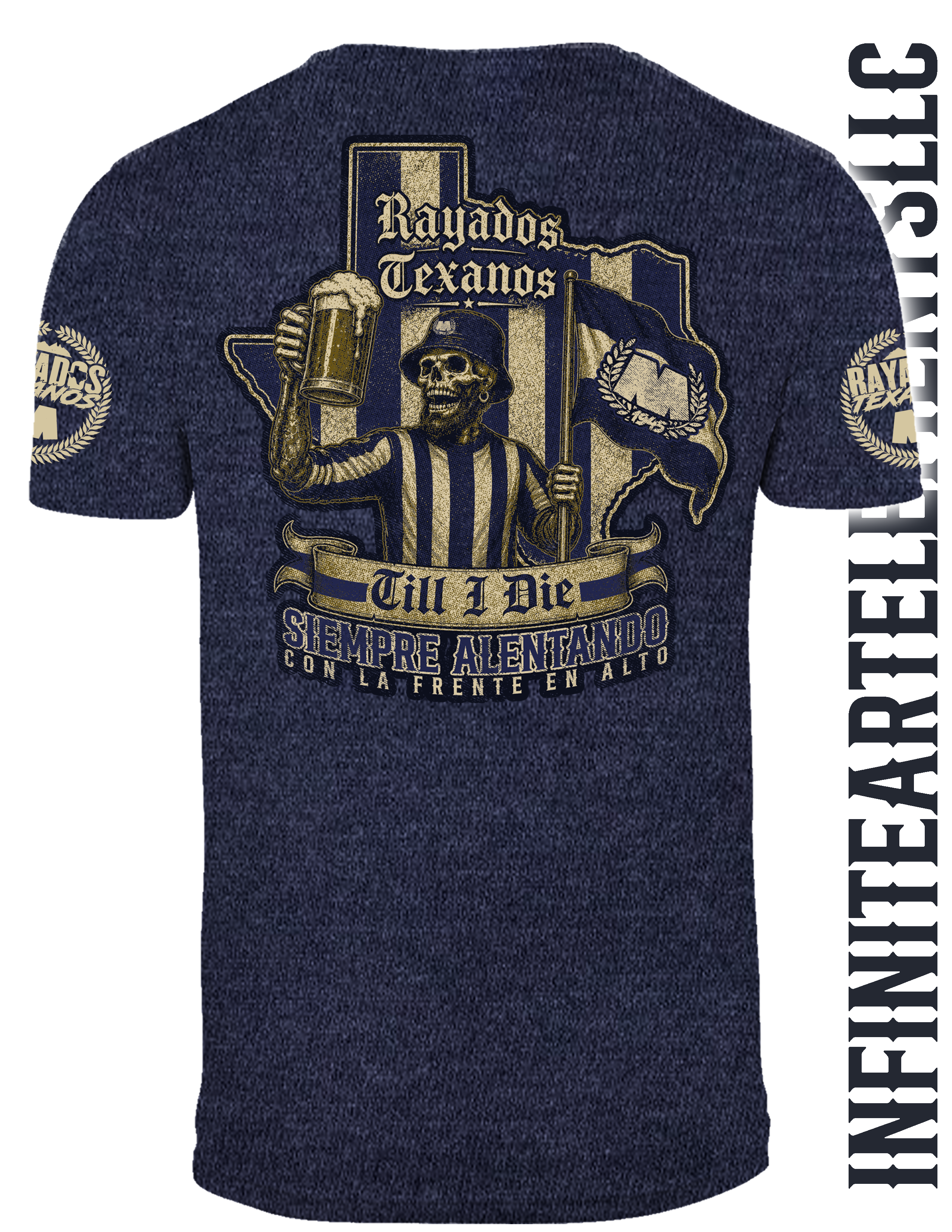 Rayados Texanos OFFICIAL FAN Shirt - HEATHER NAVY